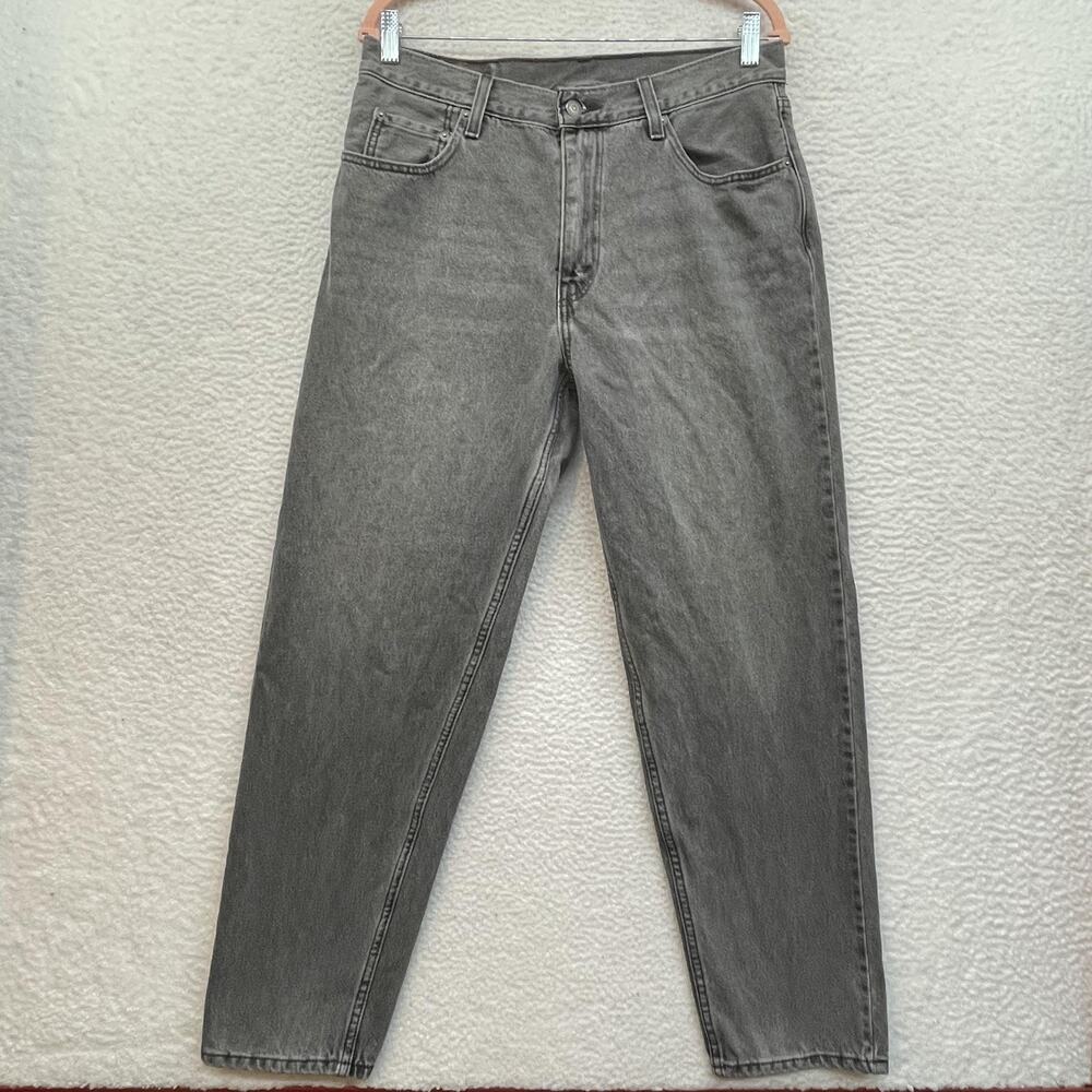 Levis 550 Jeans Mens 33x32 Gray Black Wash Relaxed Fit Tapered Leg Denim